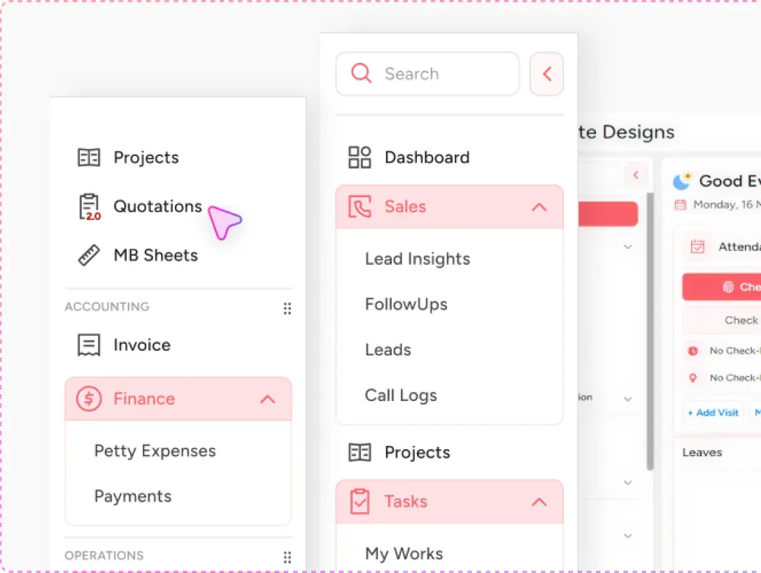 Interior Design Business CRM Solution